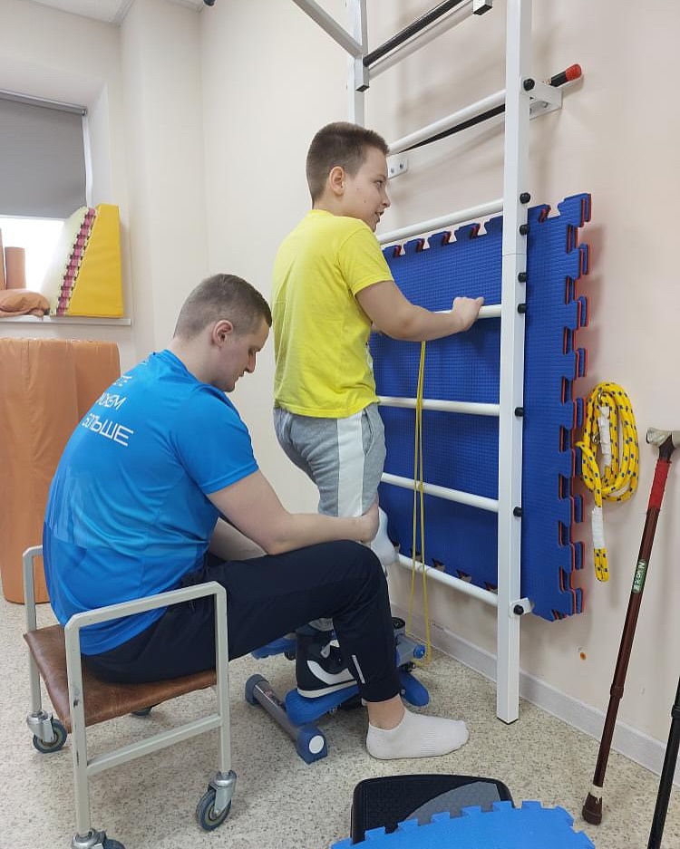 Матвей на реабилитации