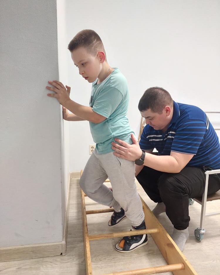 Матвей на реабилитации